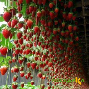Клубника ампельная Анастасия купить по цене от 370р. в интернет-магазине «Посадика» с доставкой почтой в в Лукоянове и по всей России – [изображение №1].